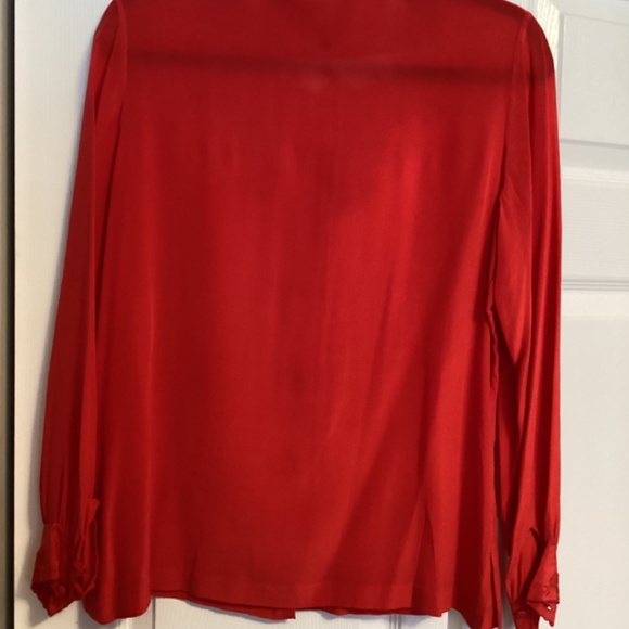 Pure Silk Blouse with Hand Embroidered - Picture 2 of 4